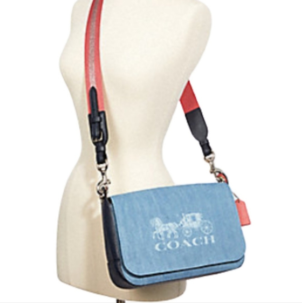 Coach DENIM HORSE AND CARRIAGE JES CROSSBODY